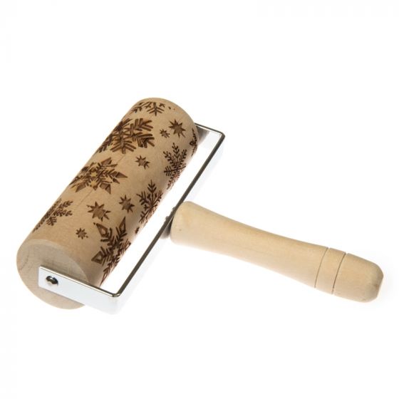 1Bag 5 Styles Wooden Handle Clay Texture Roller 6 Inch Modeling Pattern Pottery Tools Handmade Clay Slab Rollers Pins Ceramics Pastries Cookies Diy P