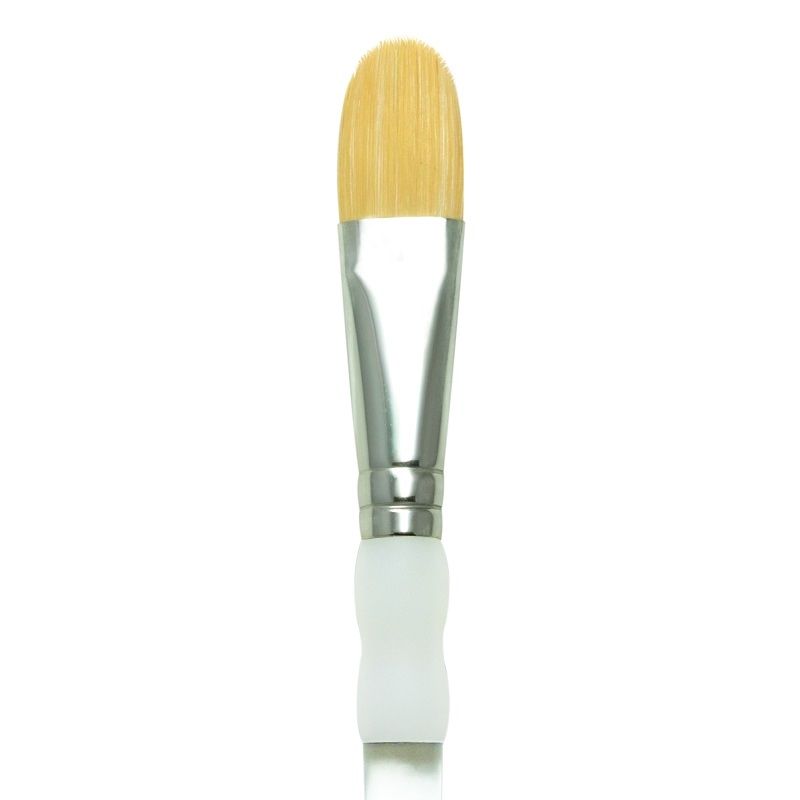  Royal Brush SG1400-3/4IN. Royal & Langnickel Soft-Grip White  Blending Mop Paintbrush, Natural Hair, 3/4 inch, 3/4 Width