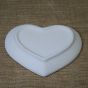 Bisque Heart Plate - Small