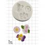 Silicone Sprig Mould - Viola, Roses and Daisys