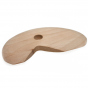 Wooden Throwing Rib - Half Moon with Notch