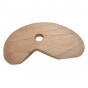 Wooden Throwing Rib - Half Moon with Notch