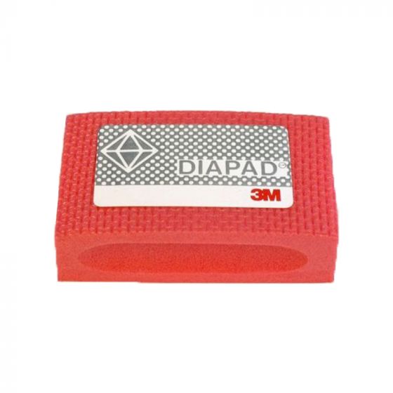 3M Diamond Hand Pad: Medium/Coarse - Red