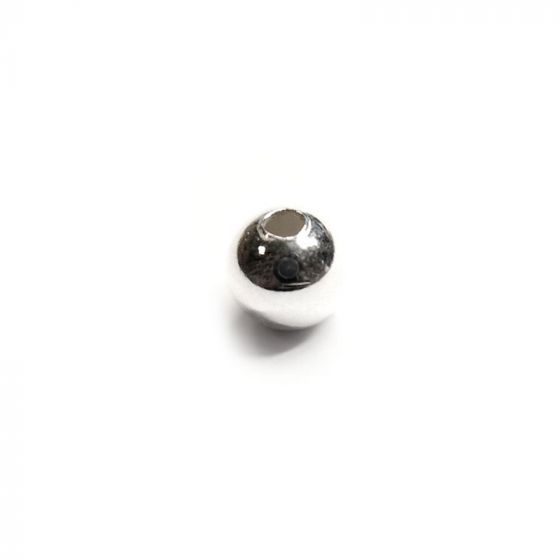 Sterling Silver 925 4mm Through Hole Bead (20 Pack)