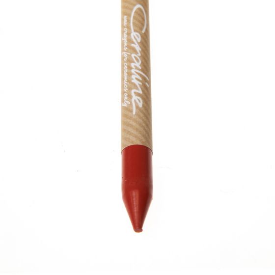Ceraline Red Wax Crayon - Stoneware