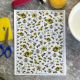 Bees and Daisies Overglaze Decal Sheet 