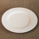 Bisque Rimmed Dinner Plate
