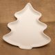 Bisque Christmas Tree Plate